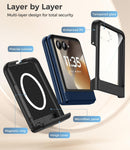 Moto Razr 2026 Magnetic Case – Built-In Glass – 360-degree full-body protection view
