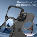 Frameless Magnetic Kickstand Metal Case for iPhone 16 Pro Max
