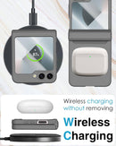 Samsung Galaxy Z Flip 6 Hinge Protection Built - in Screen Protector Phone Case