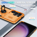Samsung Galaxy S25 Ultra Camera Lens Cover+Screen Protector+Ring Holder Phone Cover