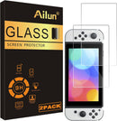 Switch OLED Screen Protector – 2-Pack 9H Tempered Glass, HD Clear