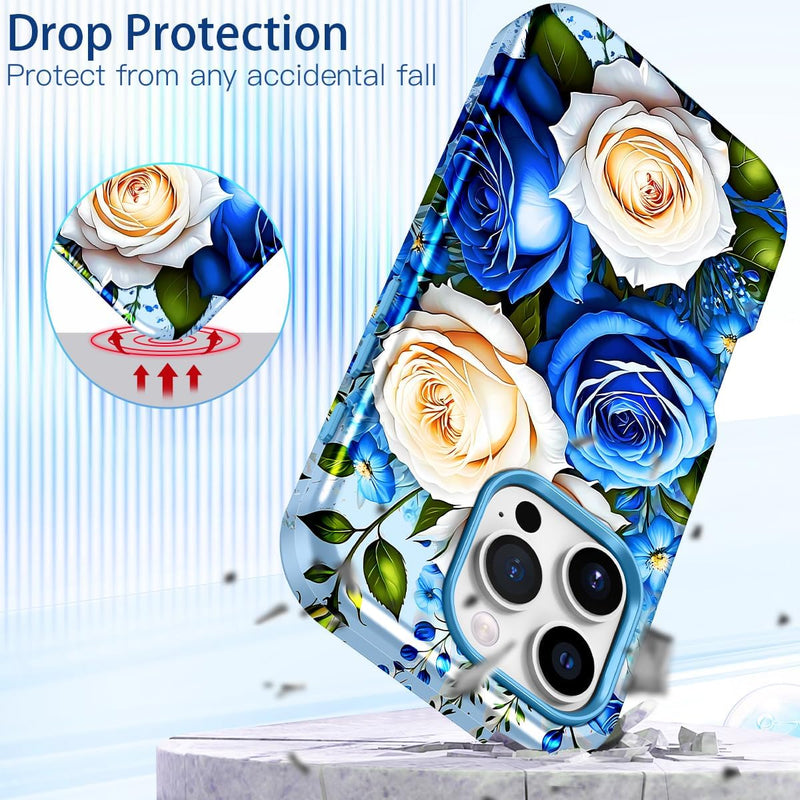 iPhone 16 Pro Case Heavy Duty Full Body Shockproof Protection 3 in 1 Hybrid Hard PC Soft Rubber Rugged Drop Protective Slim Women Phone Case - Gorilla Cases