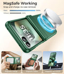 Moto Razr 2026 Magnetic Case – Built-In Glass – phone folded closed inside the case