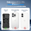 Frameless Magnetic Kickstand Metal Case for iPhone 16 Pro Max