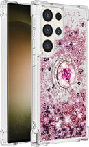 Samsung Galaxy S25 Plus Flowing Liquid Glitter Sparkly Bling Case