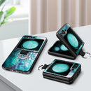 Galaxy Z Flip 5 slim flexible shockproof Mandala case shown on folded phone