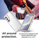 Samsung Galaxy S24/S25 Plus 3 - Layer Crystal Transparent Protective Case