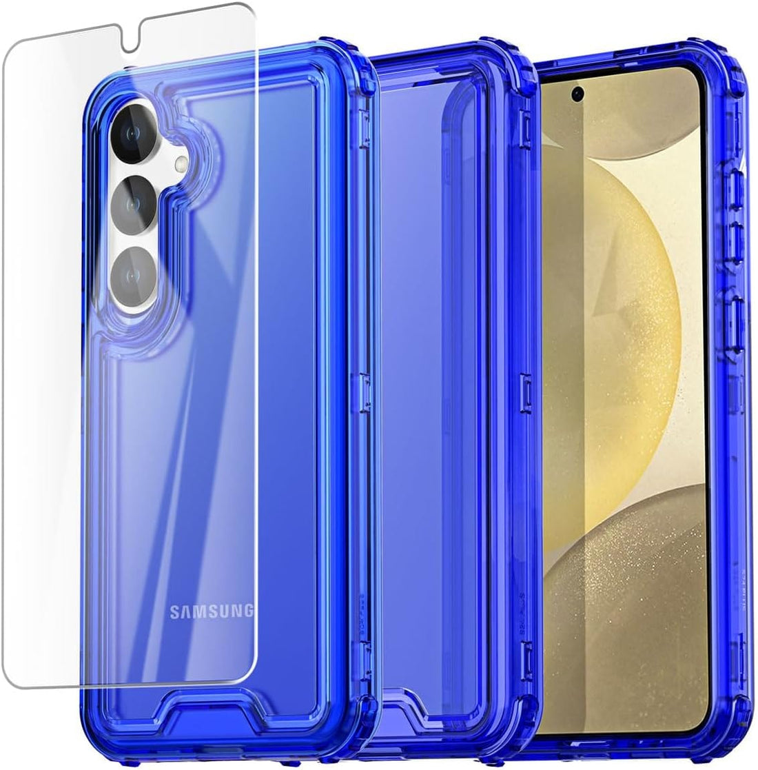 Samsung Galaxy S24/S25 Plus 3-Layer Crystal Transparent Protective Cas