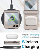 Samsung Galaxy Z Flip 6 Hinge Protection Built - in Screen Protector Phone Case