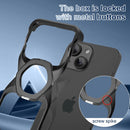 Frameless Magnetic Kickstand Metal Case for iPhone 16 Pro Max