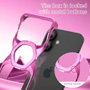 Frameless Magnetic Kickstand Metal Case for iPhone 16 Pro Max