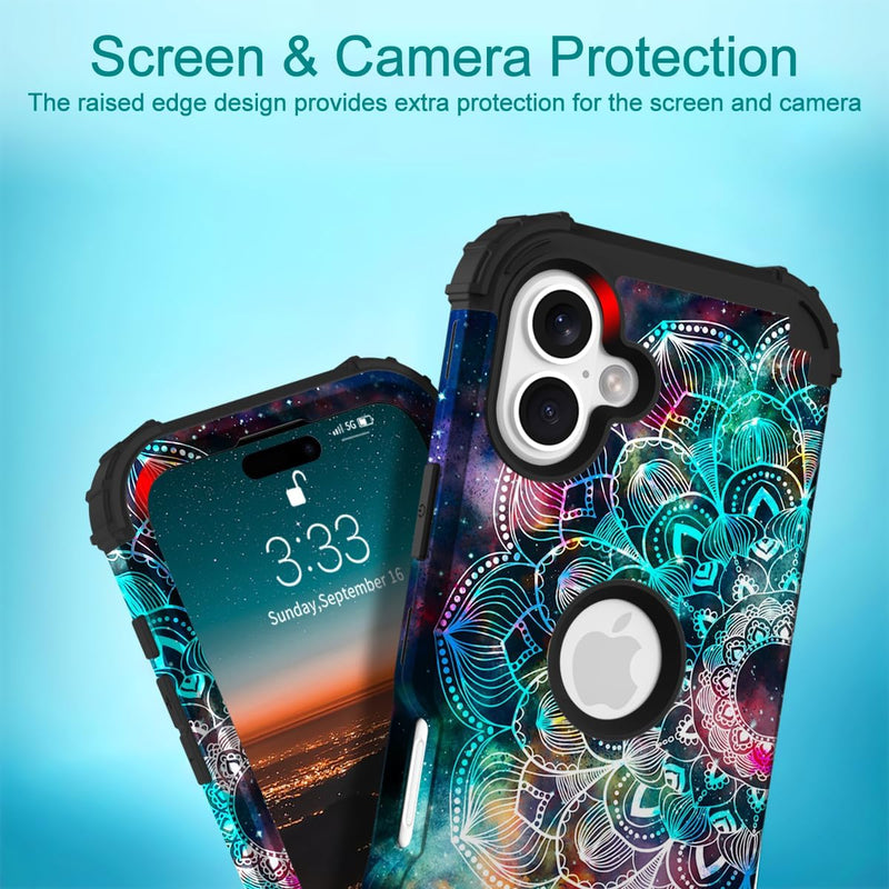 iPhone 16 Case 6.1", Heavy Duty Shockproof Protection Soft Silicone Bumpers Hybrid Protective Case - Gorilla Cases