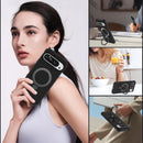 Google Pixel 9 Pro XL Case Build - in Ring Stand Shockproof Anti - Slip Protective Phone Case Black