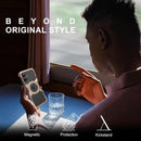 Frameless Magnetic Kickstand Metal Case for iPhone 16 Pro Max