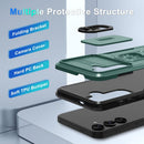 Samsung Galaxy S25 Ultra Camera Lens Cover+Screen Protector+Ring Holder Phone Cover