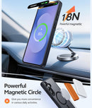 Galaxy S25 FE matte case attached to magnetic wireless charger