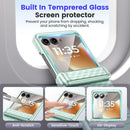 Moto Razr 2026 MagSafe Case – Mint Green Glass – spring hinge protection detail