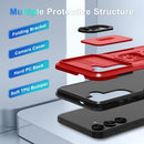 Samsung Galaxy S25 Ultra Camera Lens Cover+Screen Protector+Ring Holder Phone Cover