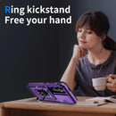 Galaxy S24 FE kickstand case attached to magnetic car mount for navigation