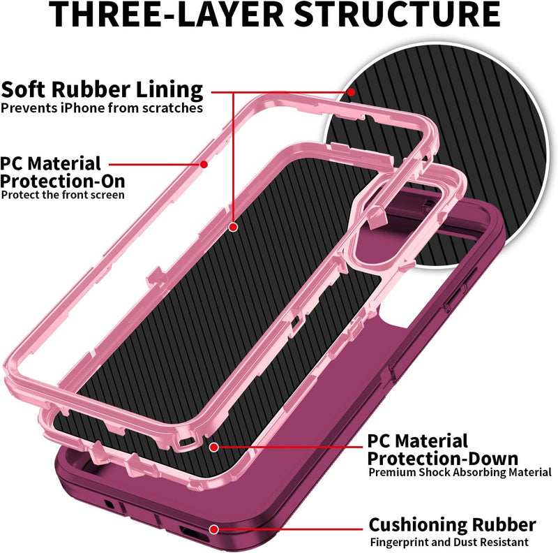 Samsung Galaxy S25/S24 Shockproof 3 - Layer Protection Cover Case - Gorilla Cases