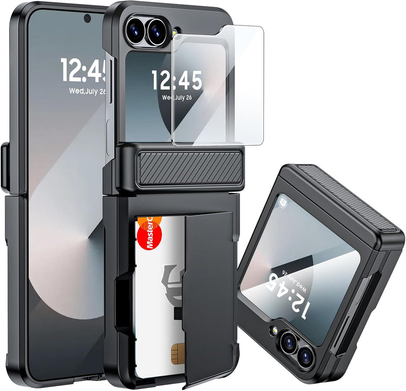 Samsung Galaxy Z Flip 6 Card Holder & Hinge Protection & Screen Protector - Gorilla Cases