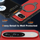 Google Pixel 9 Pro XL Case Build - in Ring Stand Shockproof Anti - Slip Protective Phone Case Black