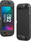 Switch 2 Silicone Case – Full-Body Anti-Slip Soft Cover, Black