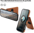 iPhone 16 Wallet Case Card Holder Kickstand RFID Blocking Flip Cover Phone Case Light Purple