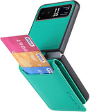 Motorola Razr+ 2023 Case Wallet with Card Holder Luxury PU Leather Protective Phone Case