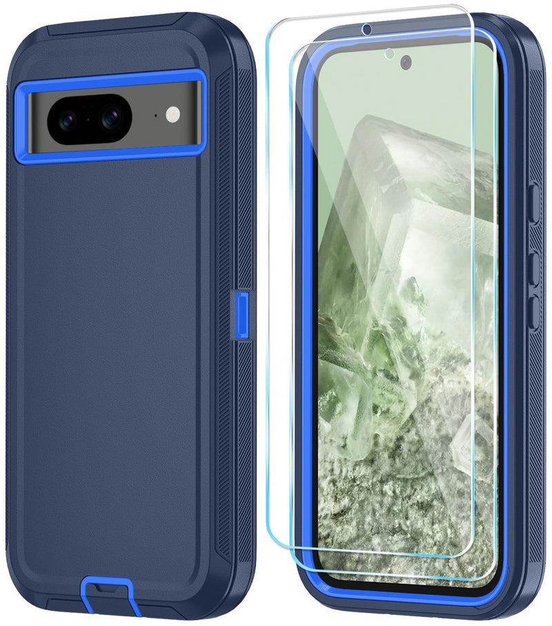 Qinmay Phone Case for Google Pixel 10 Pro XL Case with HD Screen Protector, Heavy Duty Shockproof & Dropproof 3-Layer Cover Phone Case (WineRedPink, for Pixel 10 Pro XL)