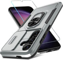 Samsung Galaxy S25 Ultra Camera Lens Cover+Screen Protector+Ring Holder Phone Cover