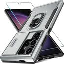 Samsung Galaxy S25 Ultra Camera Lens Cover+Screen Protector+Ring Holder Phone Cover