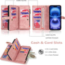 iPhone 16,Detachable Magnetic Phone Case, PU Leather All - Round Protective Case Blue