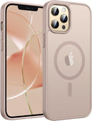 iPhone 12 Pro Max translucent matte magnetic case in Desert Gold front view
