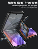 Moto Razr 2026 Vegan Leather Case – Slim Brown – open flat view
