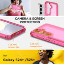 Samsung Galaxy S24/S25 Plus 3 - Layer Crystal Transparent Protective Case