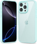 iPhone 16 Pro Transparent Hybrid Hard Shell Plastic & Soft Silicone Rubber Bumper