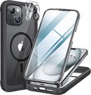 iPhone 16 Pro Case Full - Body Phone Built - in Glass Screen Protector Military