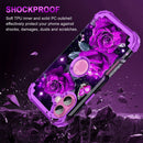 iPhone 16 Pro Case Glow Dark Three Layer Heavy Duty Shockproof Protection Hard Plastic Bumper+Soft Silicone Case
