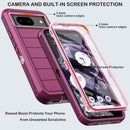 Google Pixel 9 Case Pro Case Protector Belt Clip Holster Body Cover with Kickstand Black