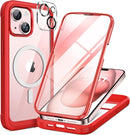 iPhone 16 Pro Case Full - Body Phone Built - in Glass Screen Protector Military