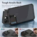 iPhone 16 Case Stand, 23FT Military Grade Drop Protection Heavy Duty Magnetic Phone Case Black