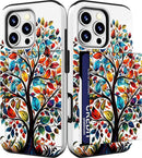 iPhone 16 Pro Case Cute Card Holder Slim Cases Paws Dog Craws