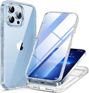 iPhone 16 Pro Case Full - Body Phone Built - in Glass Screen Protector Military