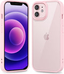 iPhone 16 Pro Transparent Hybrid Hard Shell Plastic & Soft Silicone Rubber Bumper