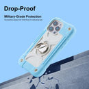 iPhone 16 Case 6.1 Inch Ring Stand Military Grade Drop Protection Full Body Rugged Heavy Duty Case Cover