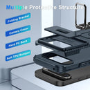 Google Pixel 8 Pro Case 2 Tempered Glass Screen Shockproof Protective Phone Cover Orange