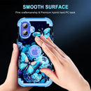 iPhone 16 Pro Case Glow Dark Three Layer Heavy Duty Shockproof Protection Hard Plastic Bumper+Soft Silicone Case