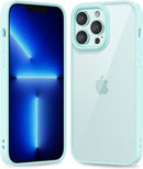 iPhone 16 Pro Transparent Hybrid Hard Shell Plastic & Soft Silicone Rubber Bumper