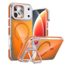 iPhone 18 Pro Clear Kickstand Case Orange